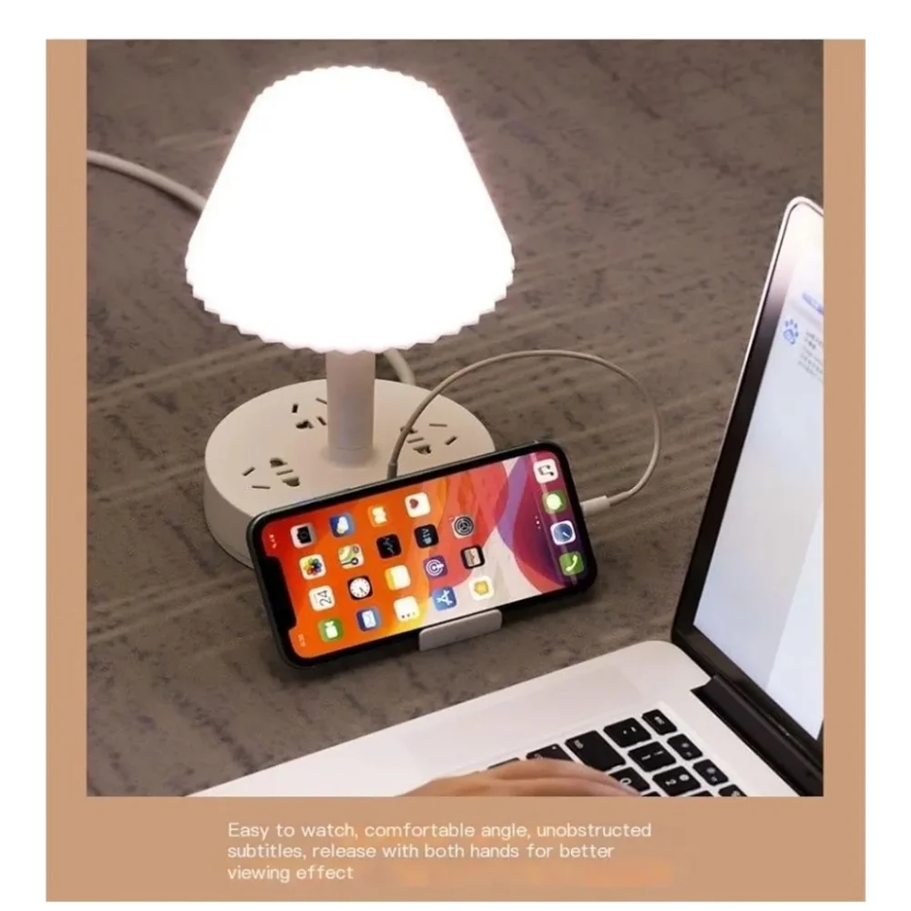 NWT Multifunctional Table Lamp Socket Integrated Eye Protection Bedside Lamp